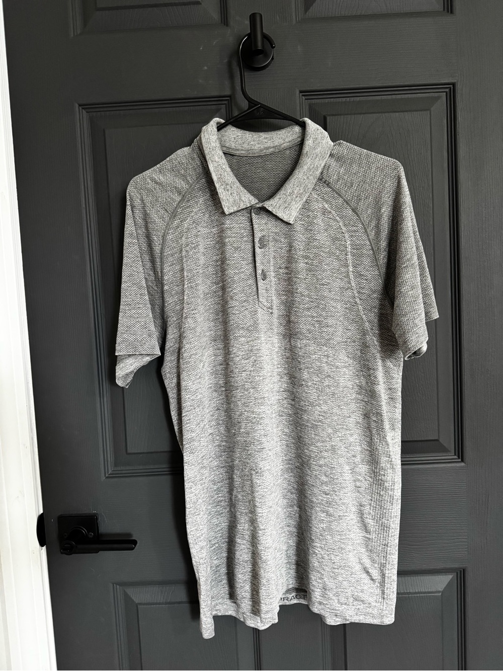 Lululemon Metal Vent Tech Polo Shirt Mens Large Grey Athletic Golf⁠